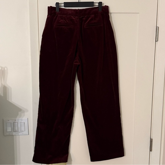 Gap High Rise Velvet Straight Pants - Picture 6 of 8